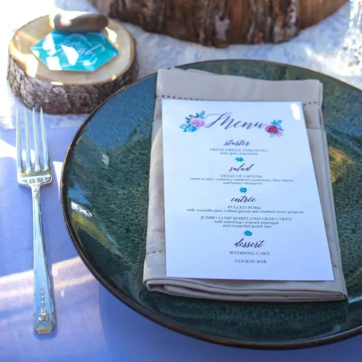 wedding menu