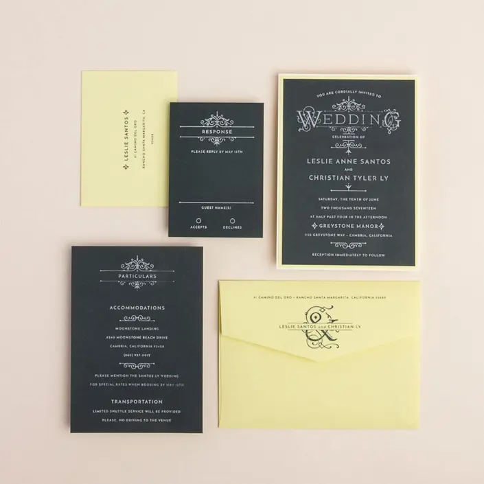 neon suite invitation